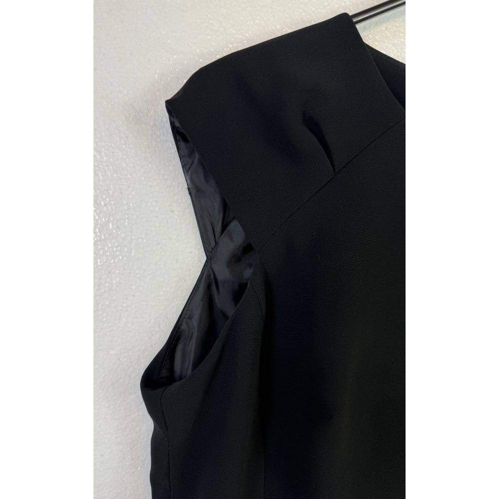 Kasper Black Sleeveless Sheath Dress Womens Sz 10 Office Career Lined Going Out - Picture 4 of 8